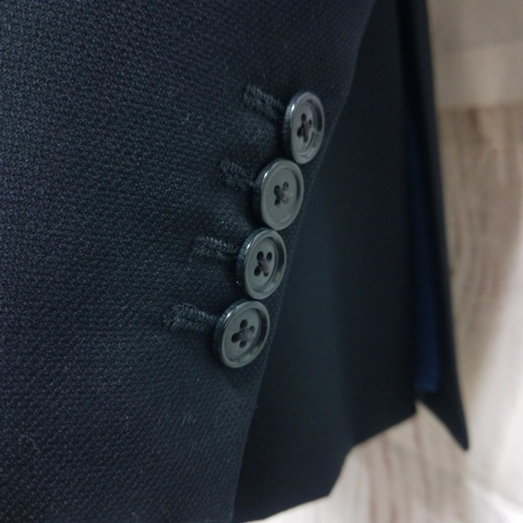 Pacific Custom Tailors 41R Black Suit Blazer Sport - Picture 3 of 8